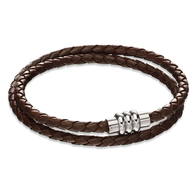 Gents Fred Bennett Navy Para Cord & Beaded Bracelet