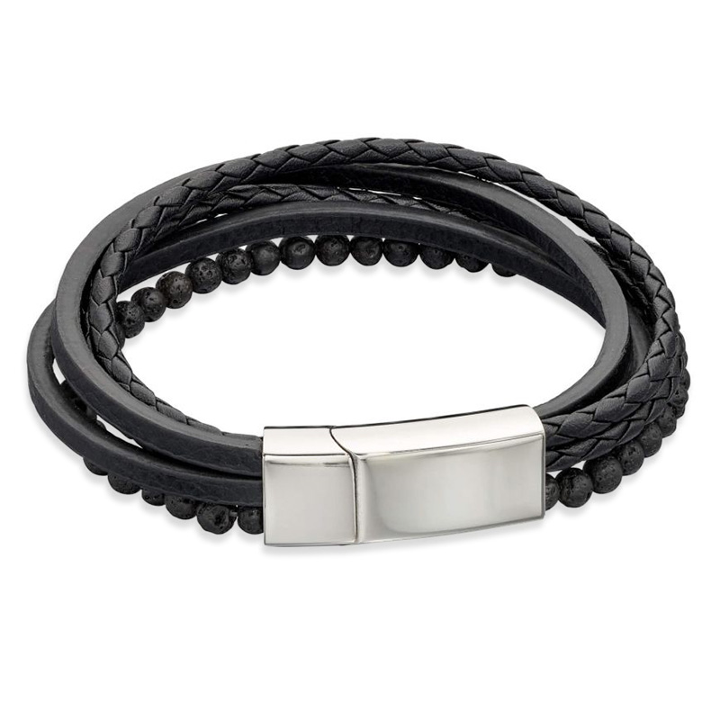 Luxury Bracelet Fred Horseshoe Magnet Clasp Stainless Steel Wire