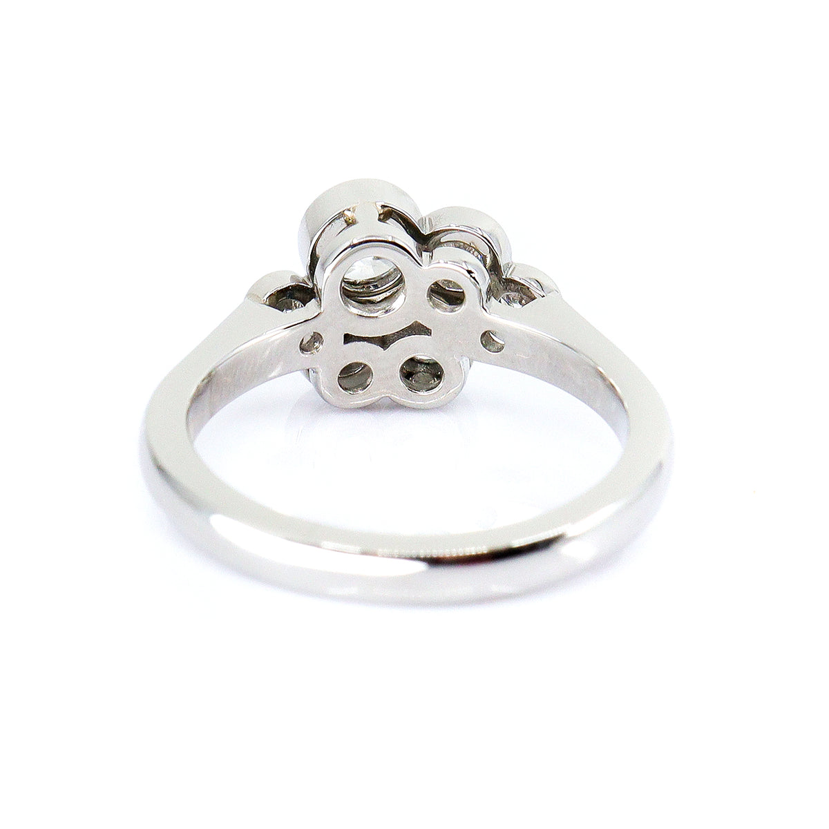 Platinum Diamond Contemporary Scatter Ring