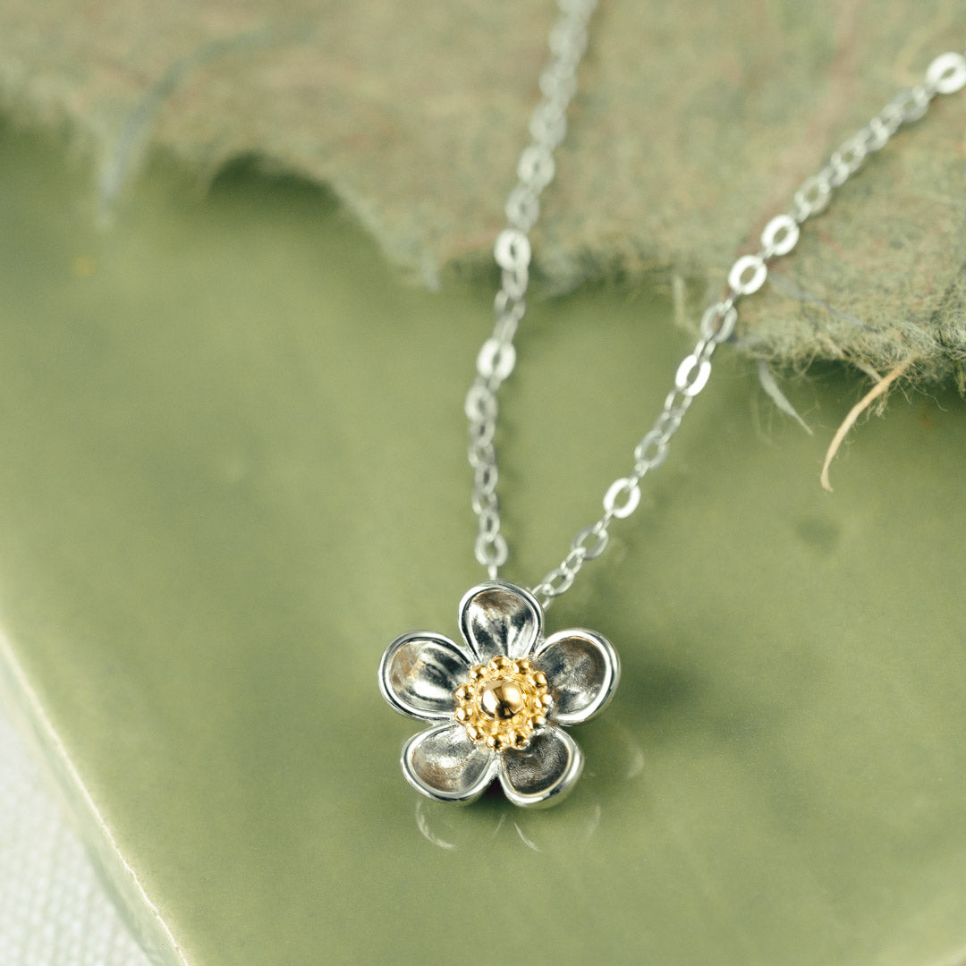 Kit Heath Blossom Wood Rose Necklace