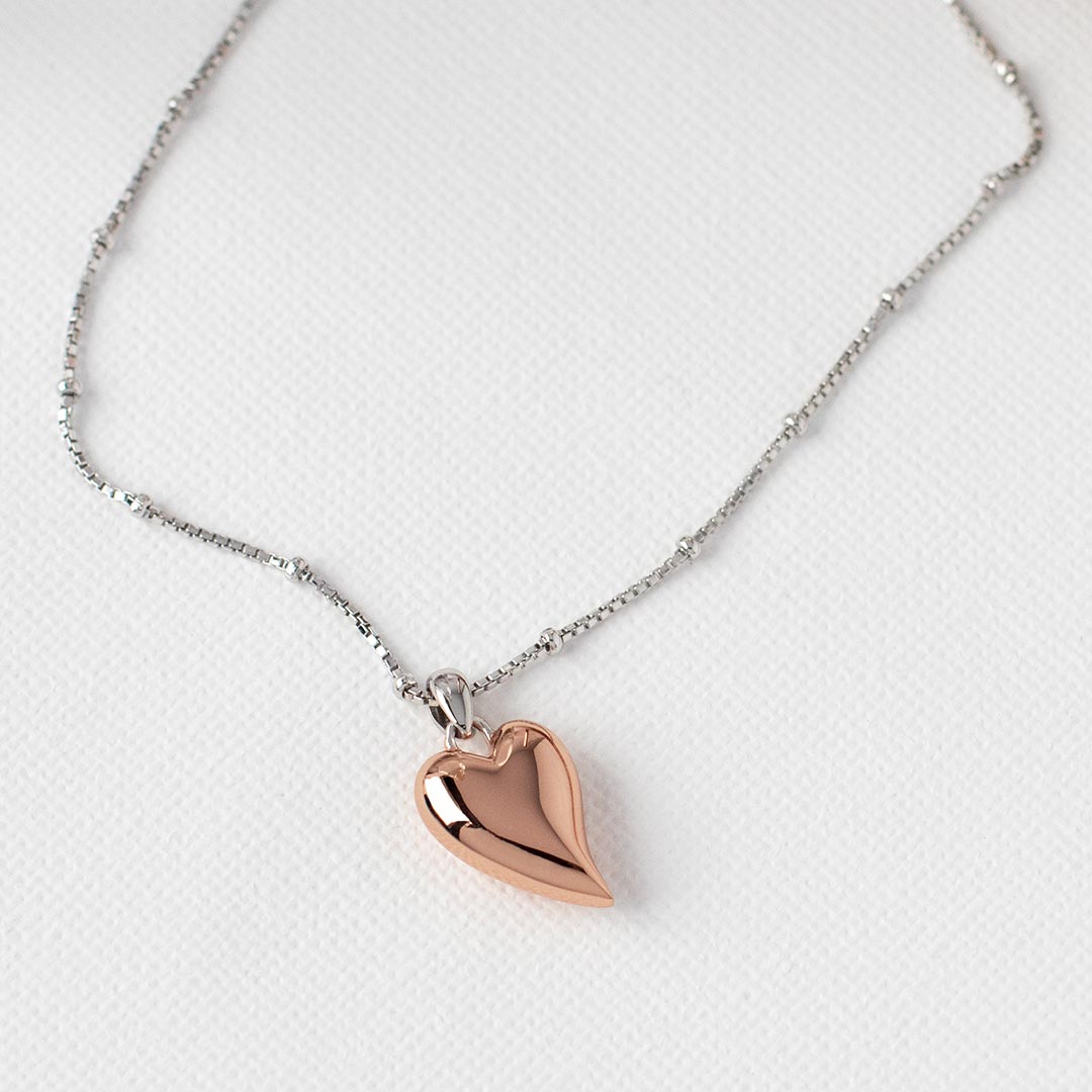 Kit Heath Desire Cherish Blush Heart Necklace