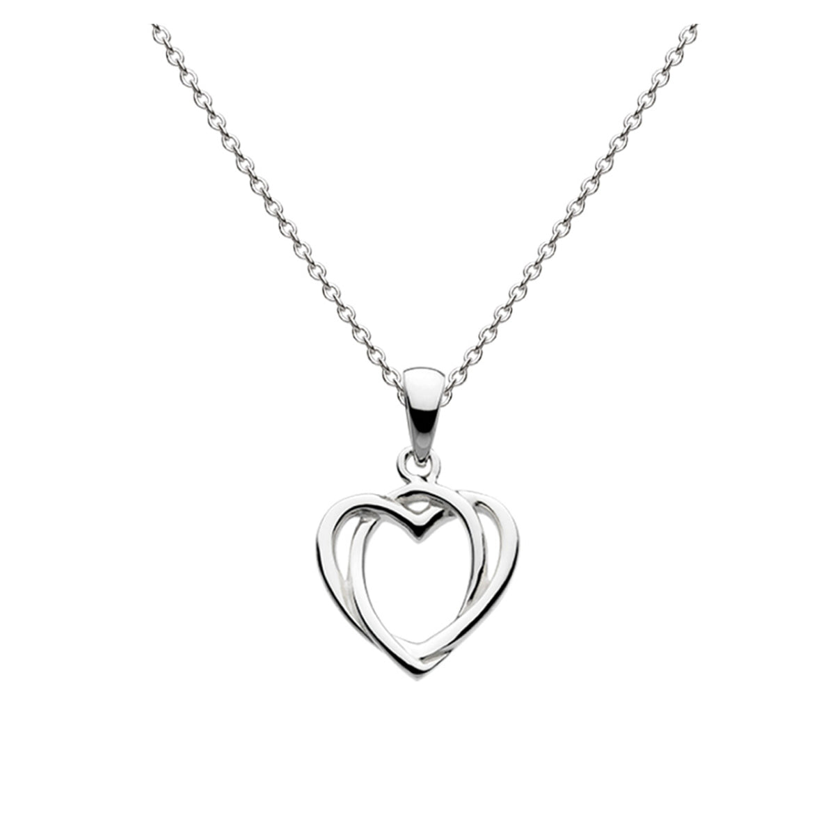 Dew Celtic Open Heart Pendant & Chain