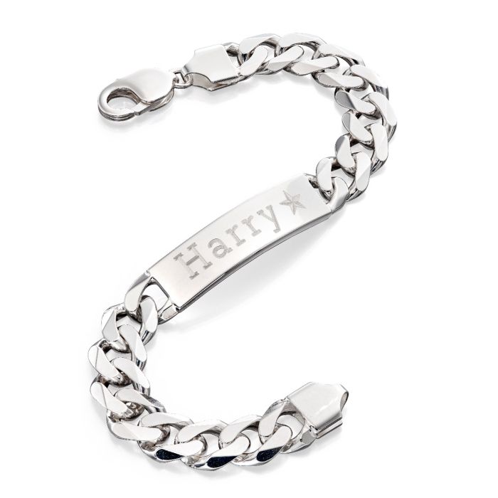 Fred Bennett Solid Silver ID Bracelet