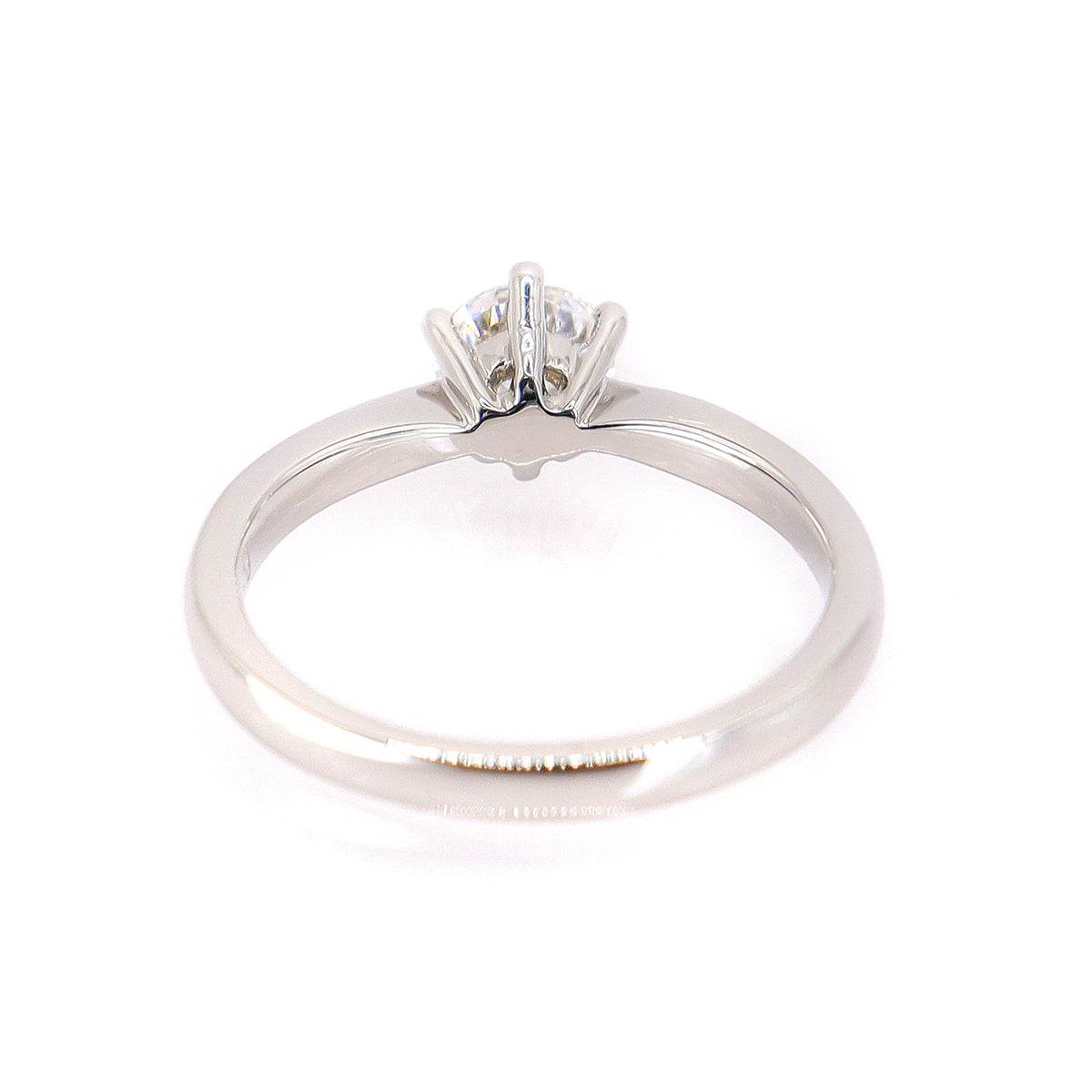 Platinum Lab Grown Certificated Round Brilliant Cut 0.55ct Diamond Solitaire Ring