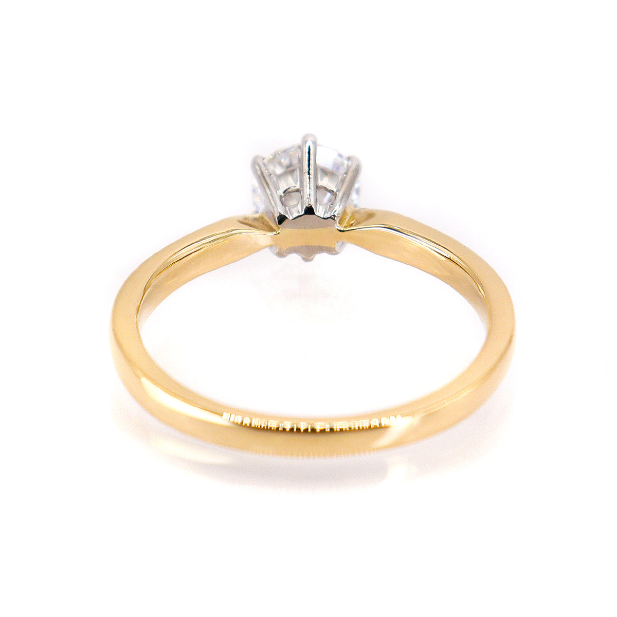 18ct Yellow Gold Lab Grown Round Brilliant Cut 0.73ct Diamond  Solitaire Ring