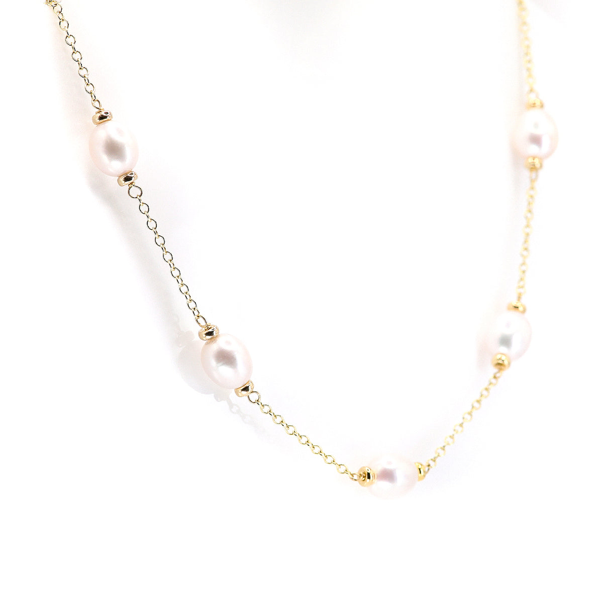 9ct Gold Freshwater Pearl 'Mary Berry' Style Necklace