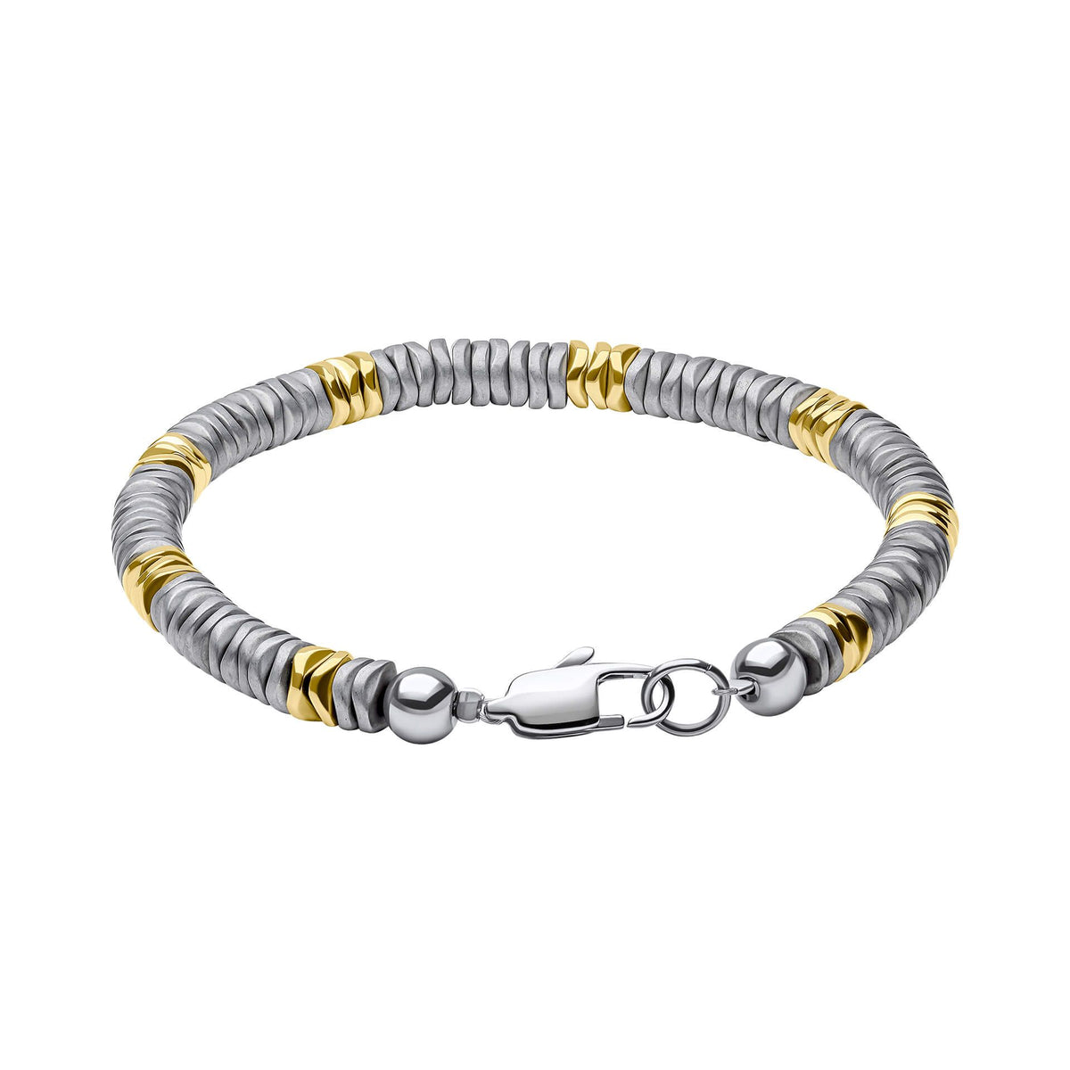 Fred Bennett Stainless Steel Bracelet with Hematite