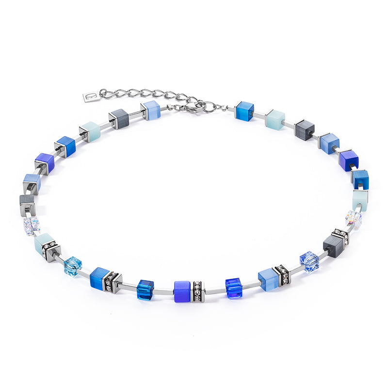 Coeur de Lion GeoCUBE® Iconic Pure Blue Necklace