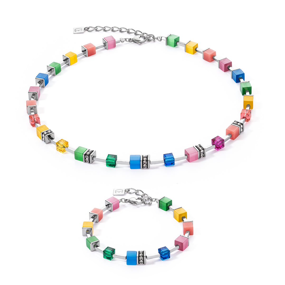 Coeur de Lion GeoCUBE® Iconic Pure Rainbow Bracelet