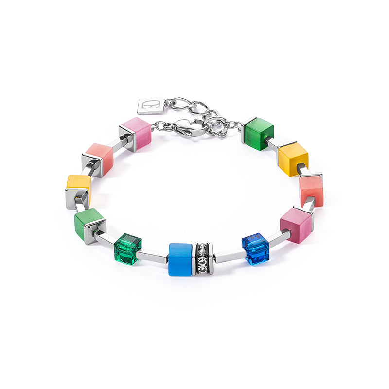 Coeur de Lion GeoCUBE® Iconic Pure Rainbow Bracelet