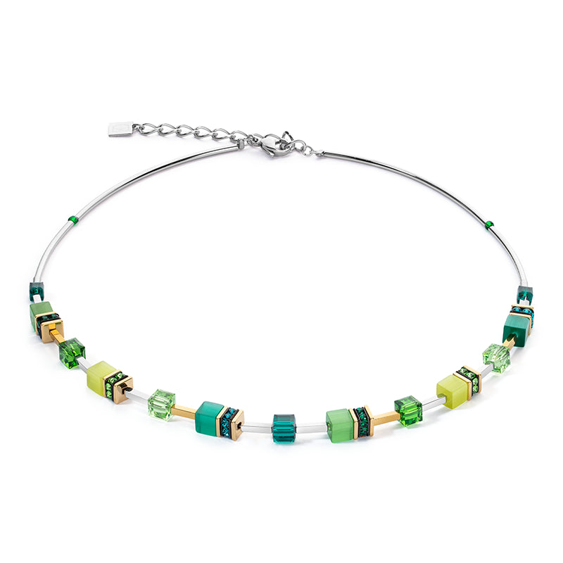 Coeur de Lion GeoCUBE® Iconic Lite Green Necklace