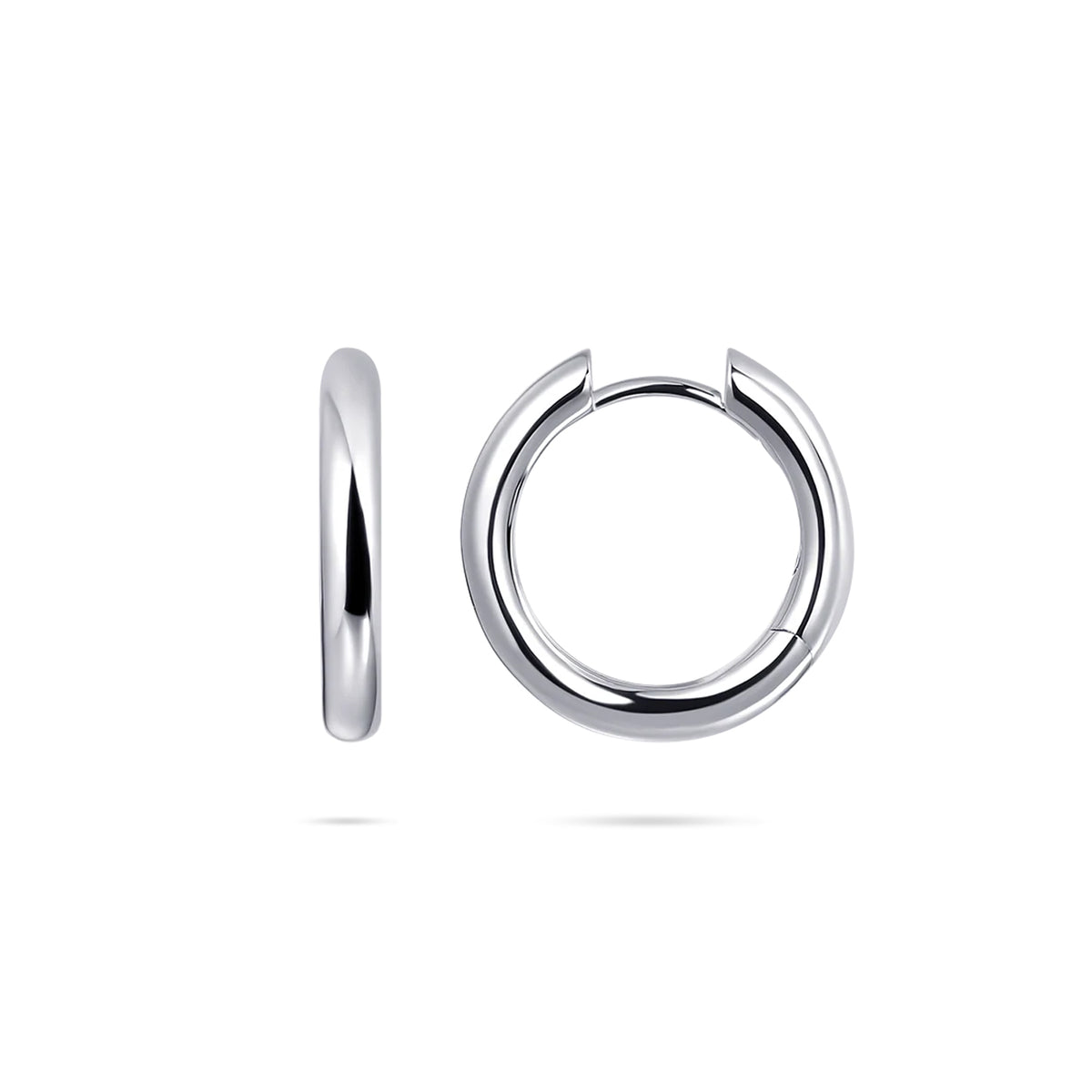 Gisser Silver Small Hoop Earrings