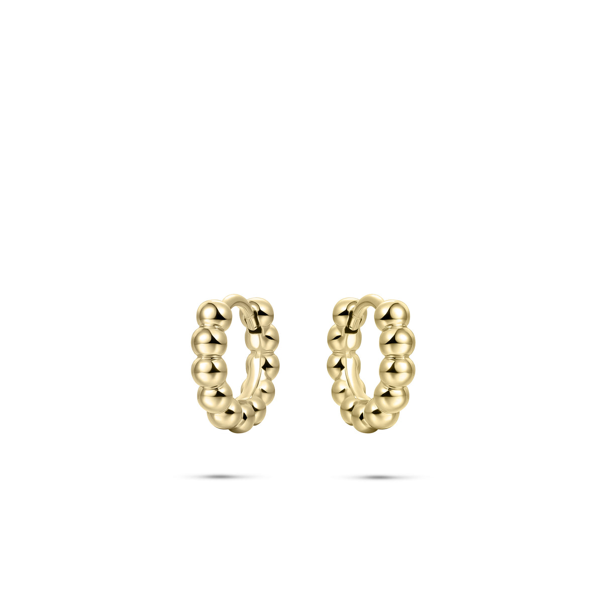 Gisser 18ct Gold Plated Beaded Small Hoop Earrings