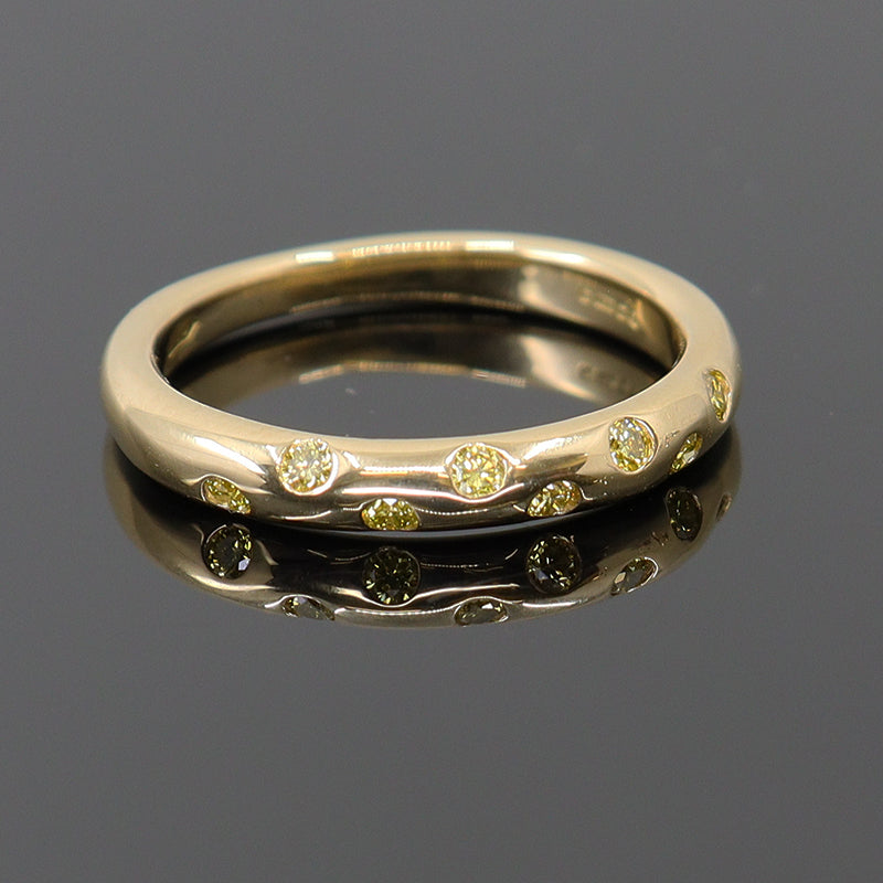 Pre-Owned 18ct Gold Yellow Diamond Eternity Ring