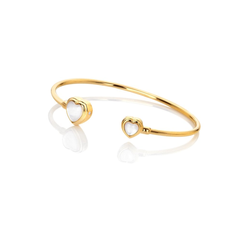 Hot Diamonds Mother of Pearl Heart Bangle