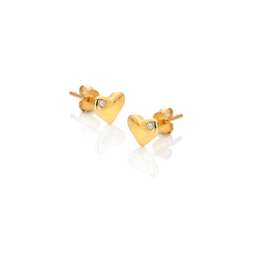 Hot Diamonds Gold Plated Desire Stud Earrings