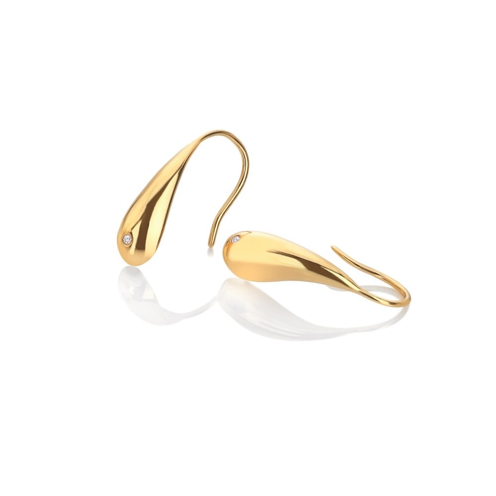 Hot Diamonds Gold Plated Tide Earrings