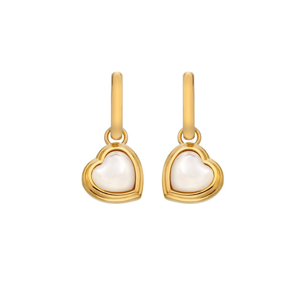 Hot Diamonds Gold Plated Mother of Pearl Drop Earrings