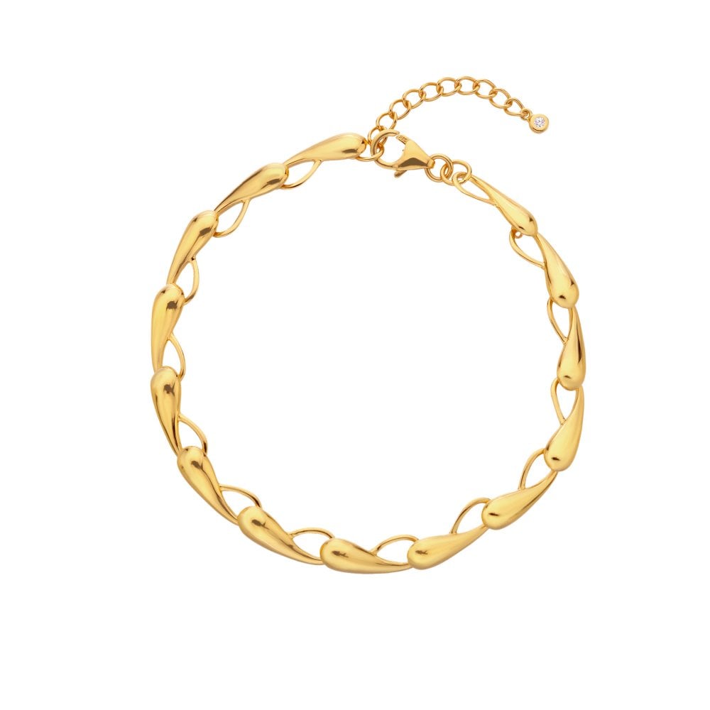 Hot Diamonds Gold Plated Tide Bracelet