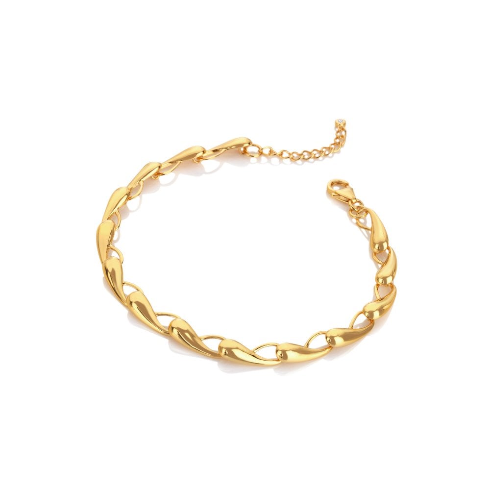 Hot Diamonds Gold Plated Tide Bracelet