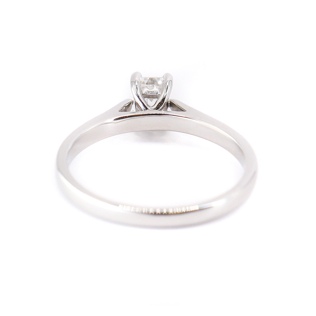 Platinum Emerald Cut 0.40ct Diamond Solitaire Ring