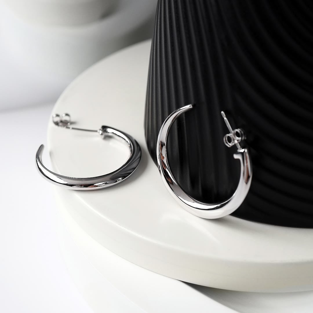 Kit Heath Bevel Cirque Grande Hoop Earrings