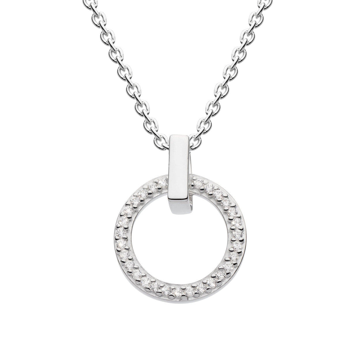 Dew Sterling Silver & CZ  Necklace