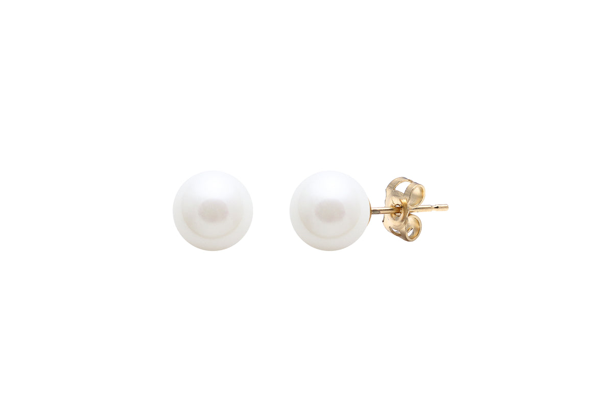 9ct Gold Freshwater Pearl 5.5mm Stud Earring