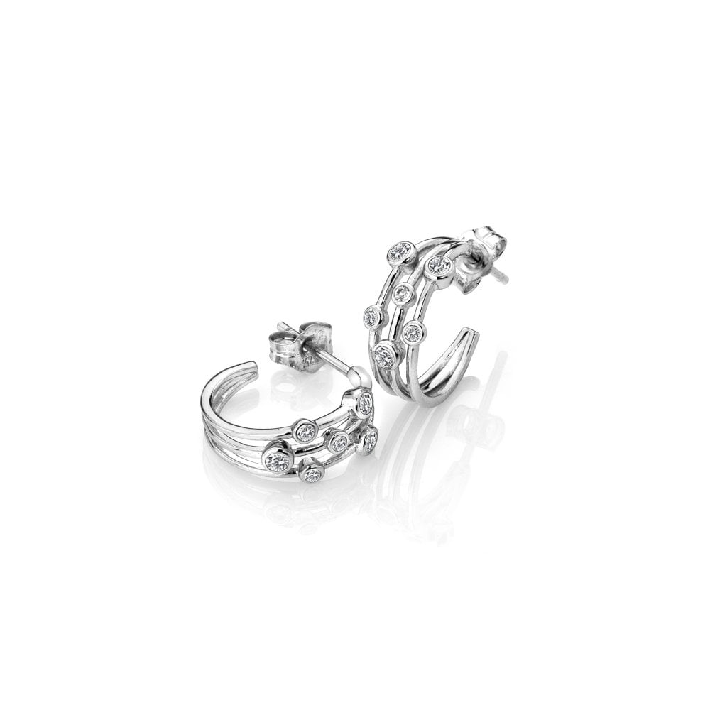 Hot Diamonds Sterling Silver Tender Statement Earrings