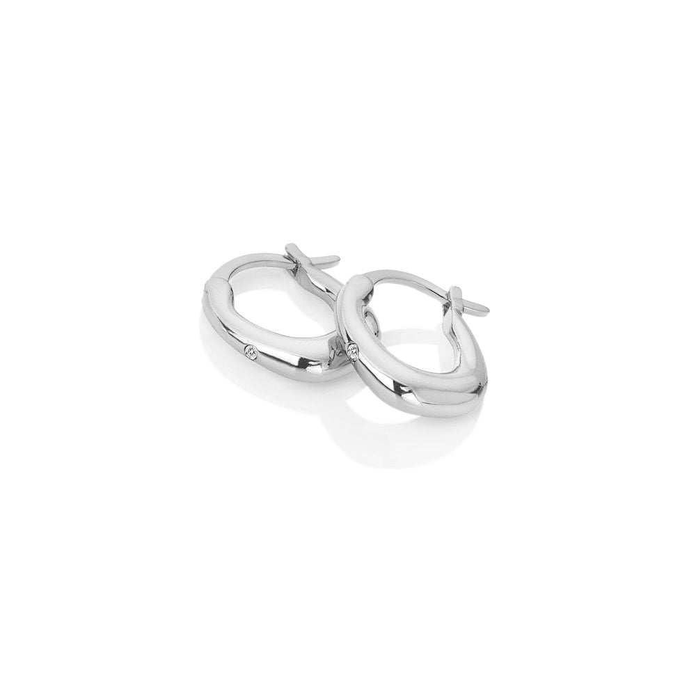 Hot Diamonds Soul Silver Hinged Hoop Earrings