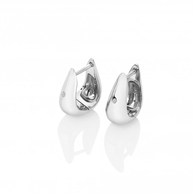 Hot Diamonds Soul Silver Huggie Earrings