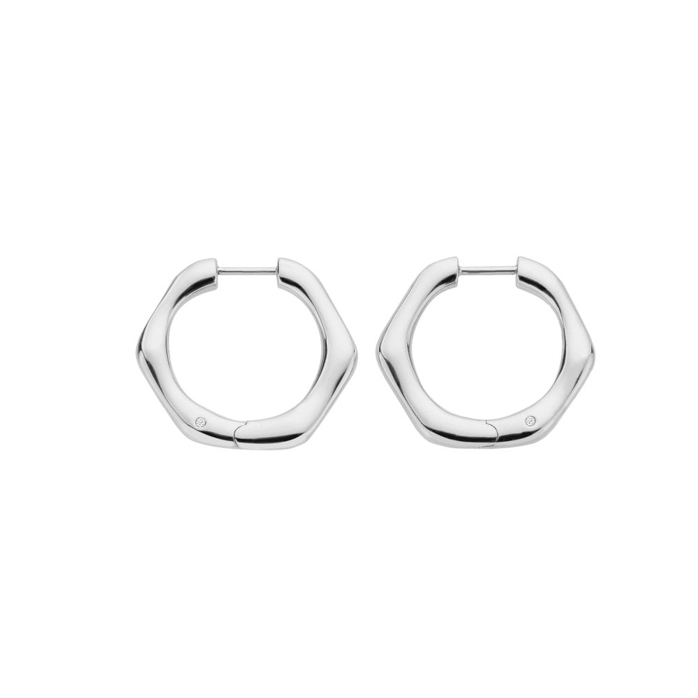 Hot Diamonds Fluid Hoop Earrings