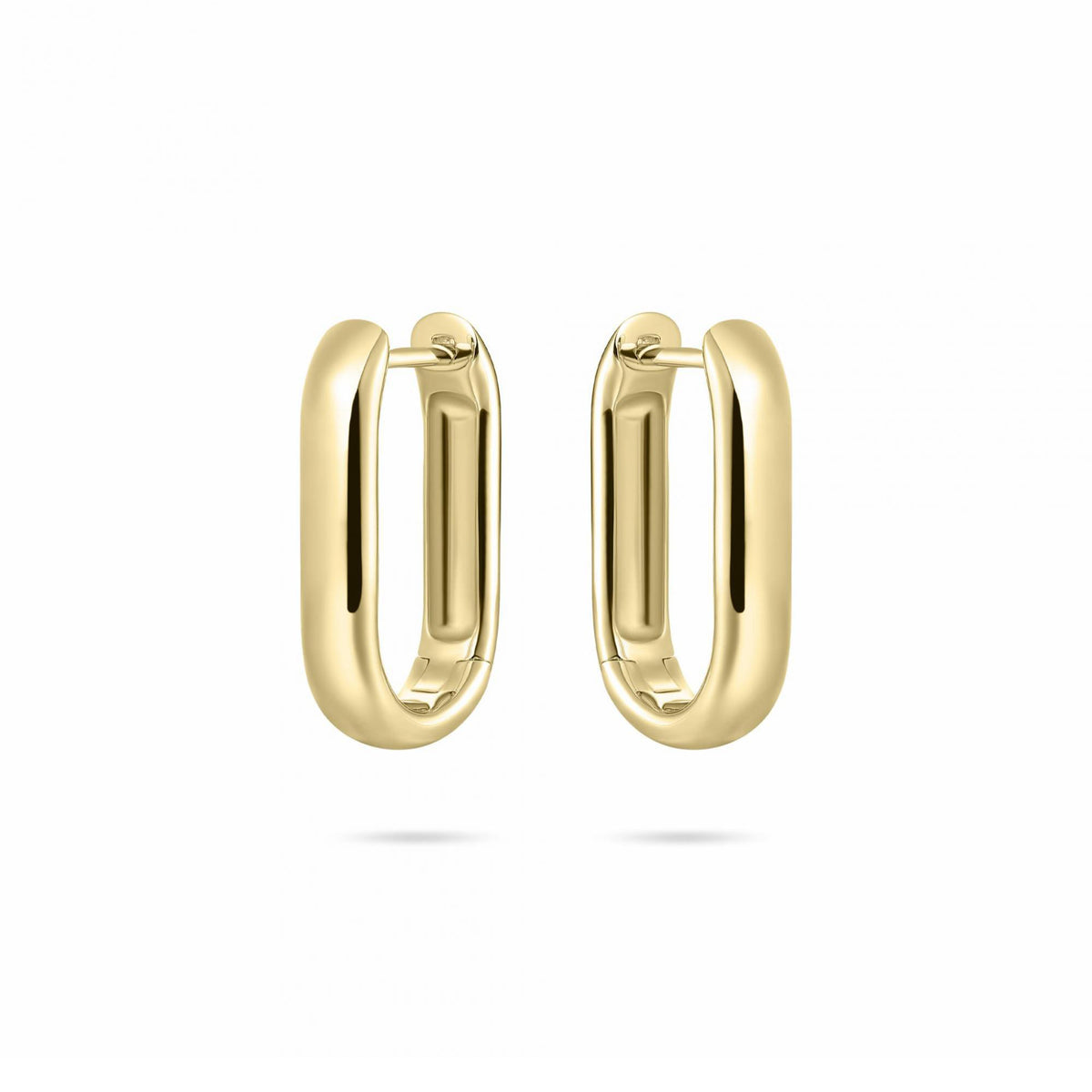 Gisser Bold 18ct Gold Plate Maxi Long 20mm Hoop Earrings