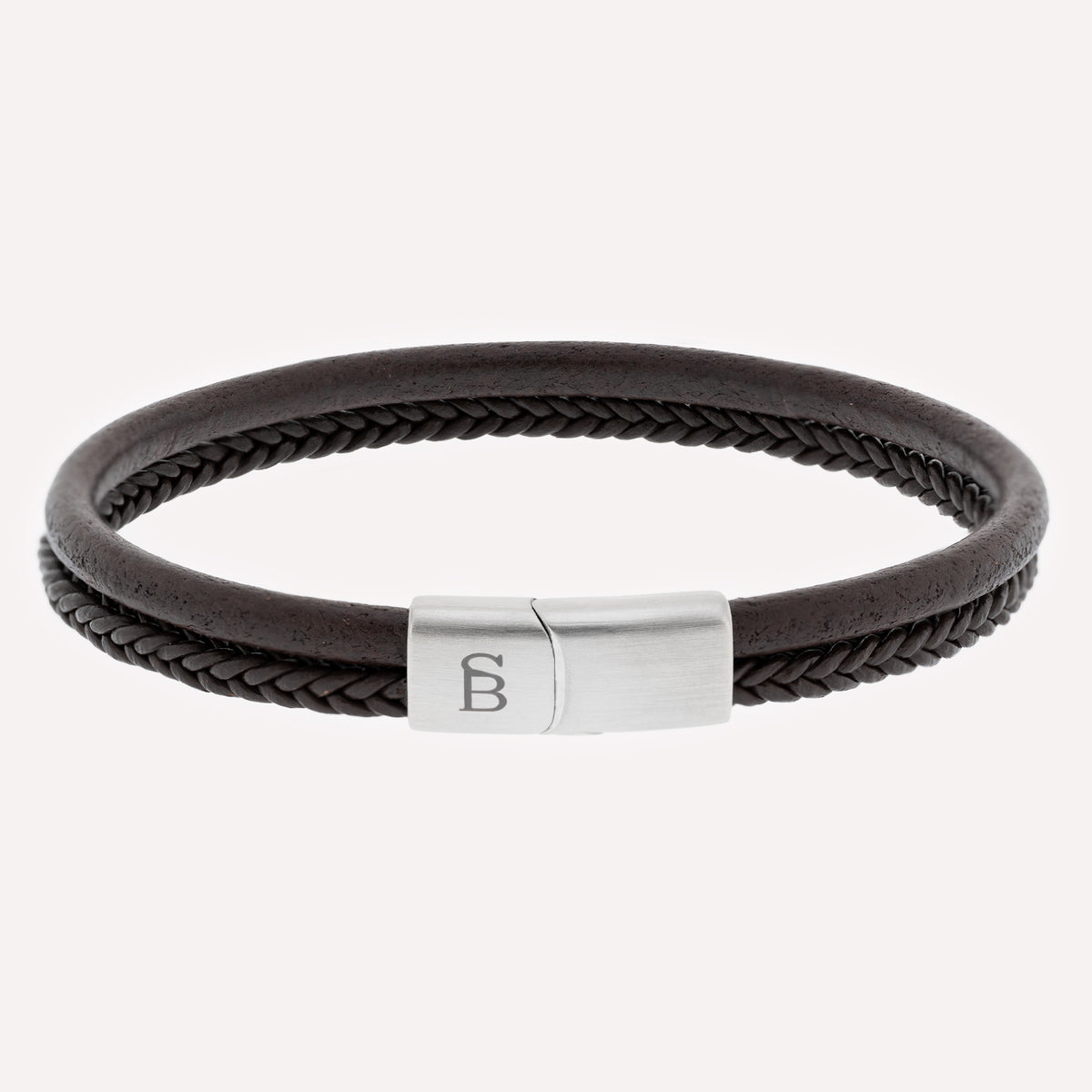 Steel & Barnett Brown Leather Bracelet