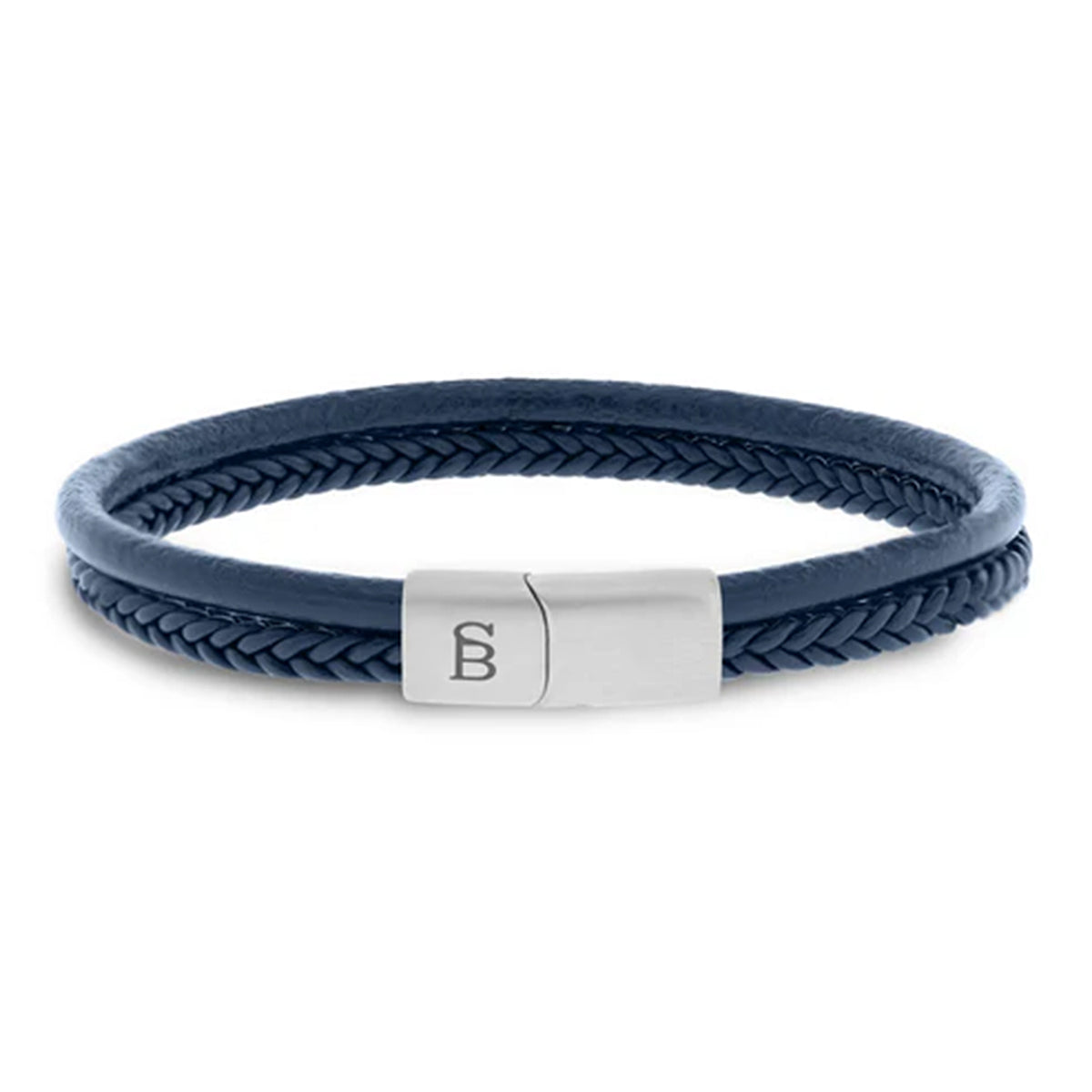 Steel & Barnett Blue Leather Bracelet