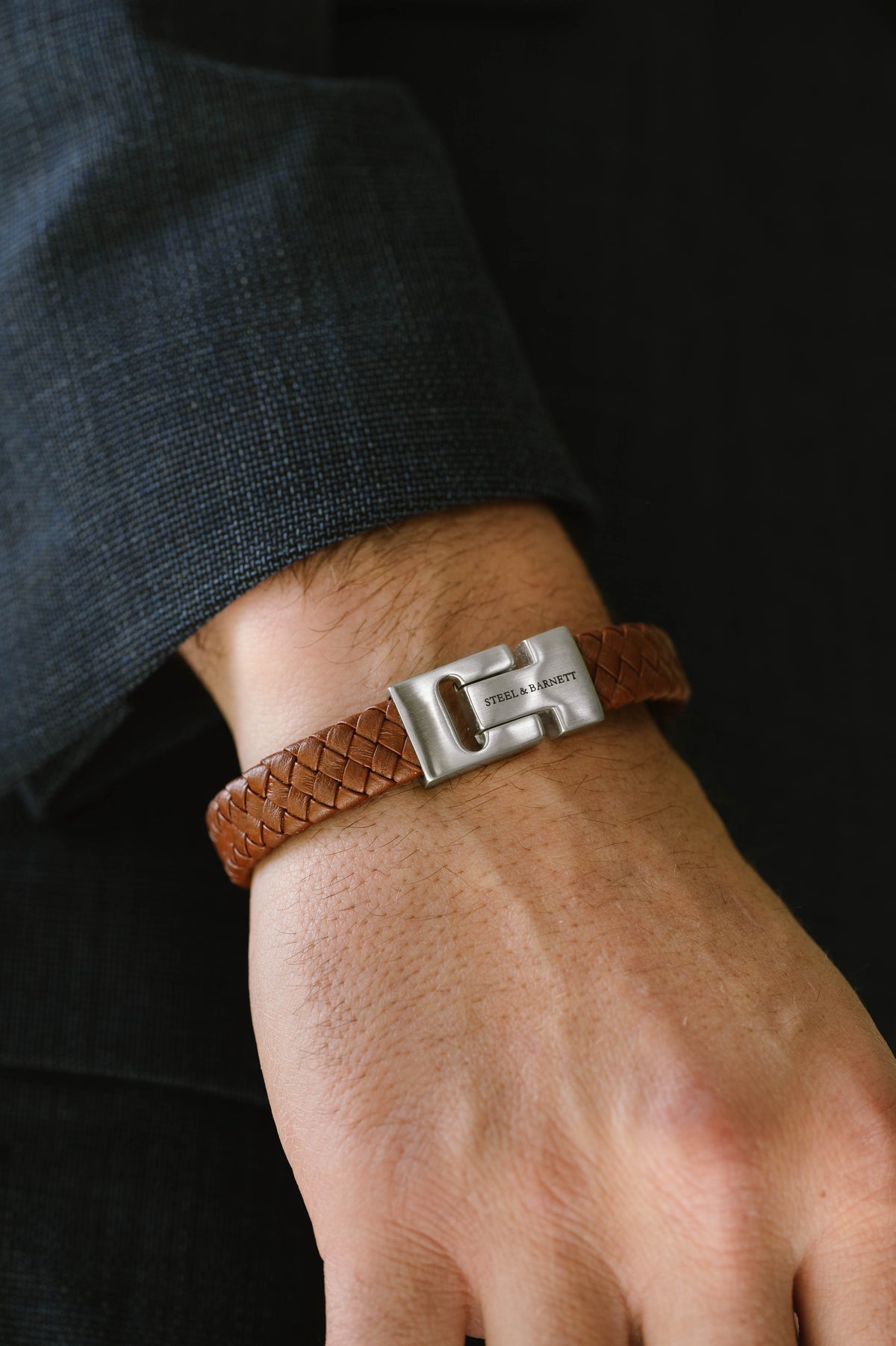 Steel & Barnett Peanut Leather Bracelet