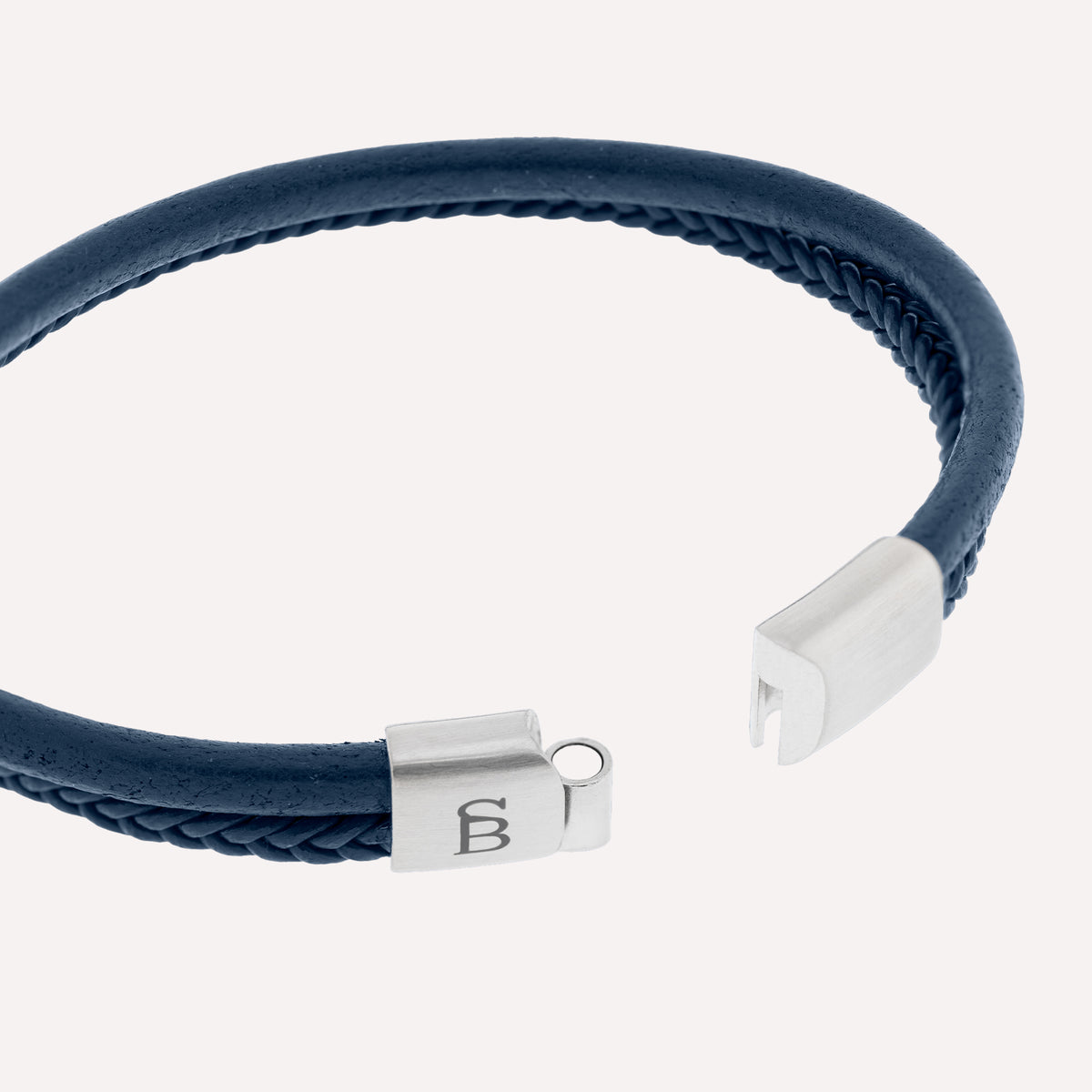 Steel & Barnett Blue Leather Bracelet