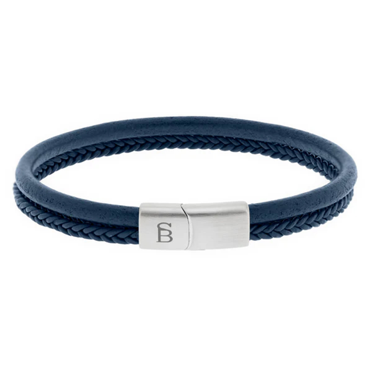 Steel & Barnett Blue Leather Bracelet