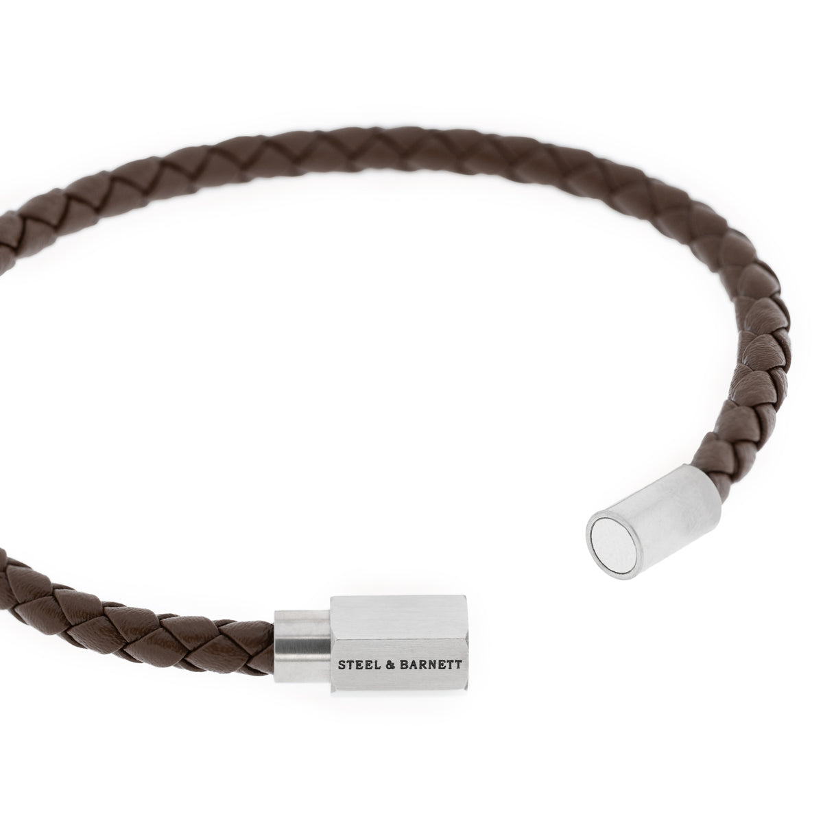 Steel & Barnett Brown Leather Bracelet