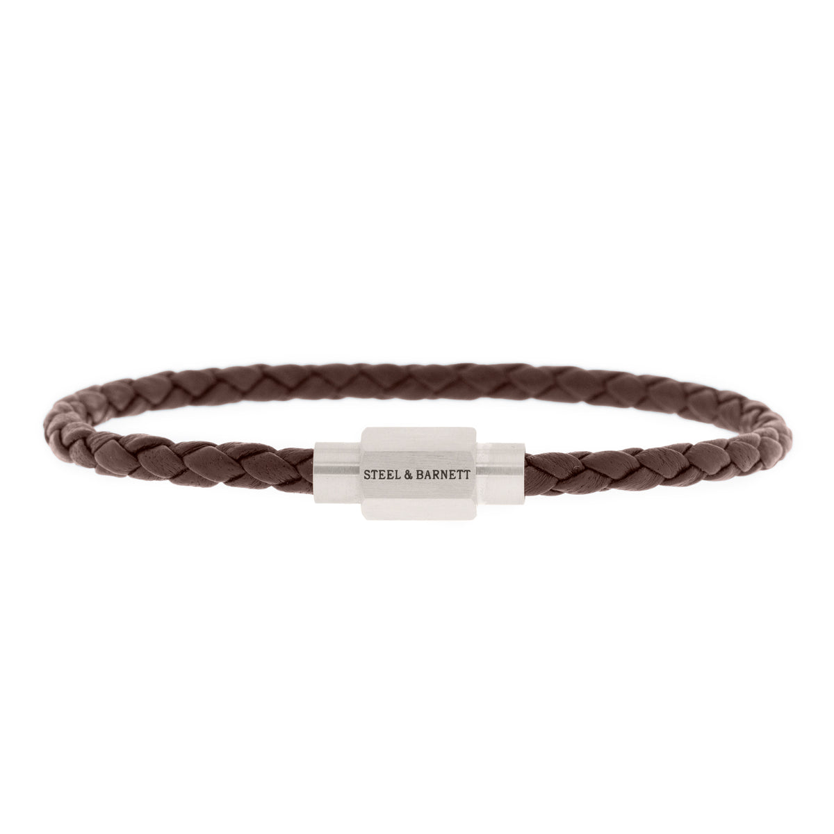 Steel & Barnett Brown Leather Bracelet