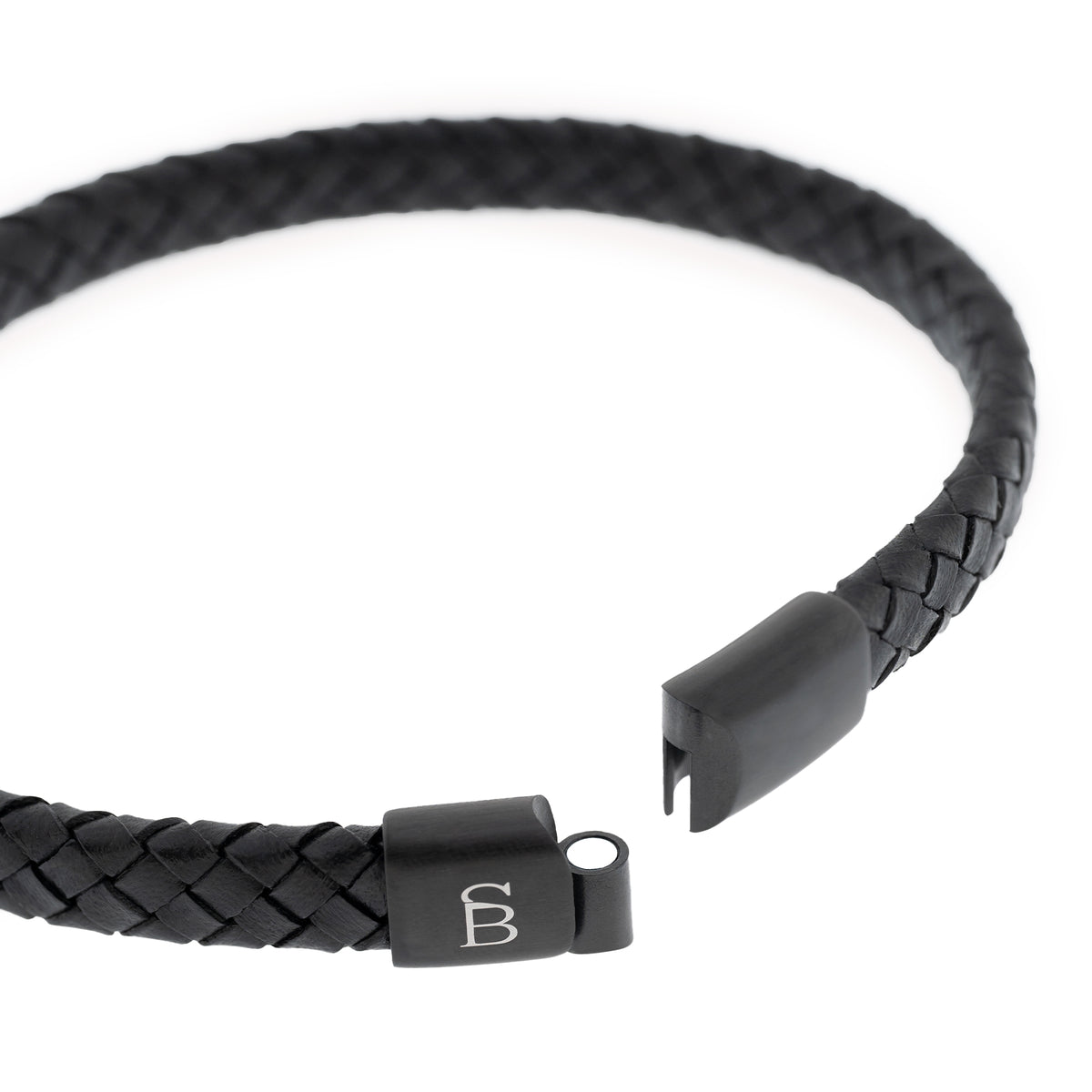 Steel & Barnett Black Edition Leather Bracelet Riley