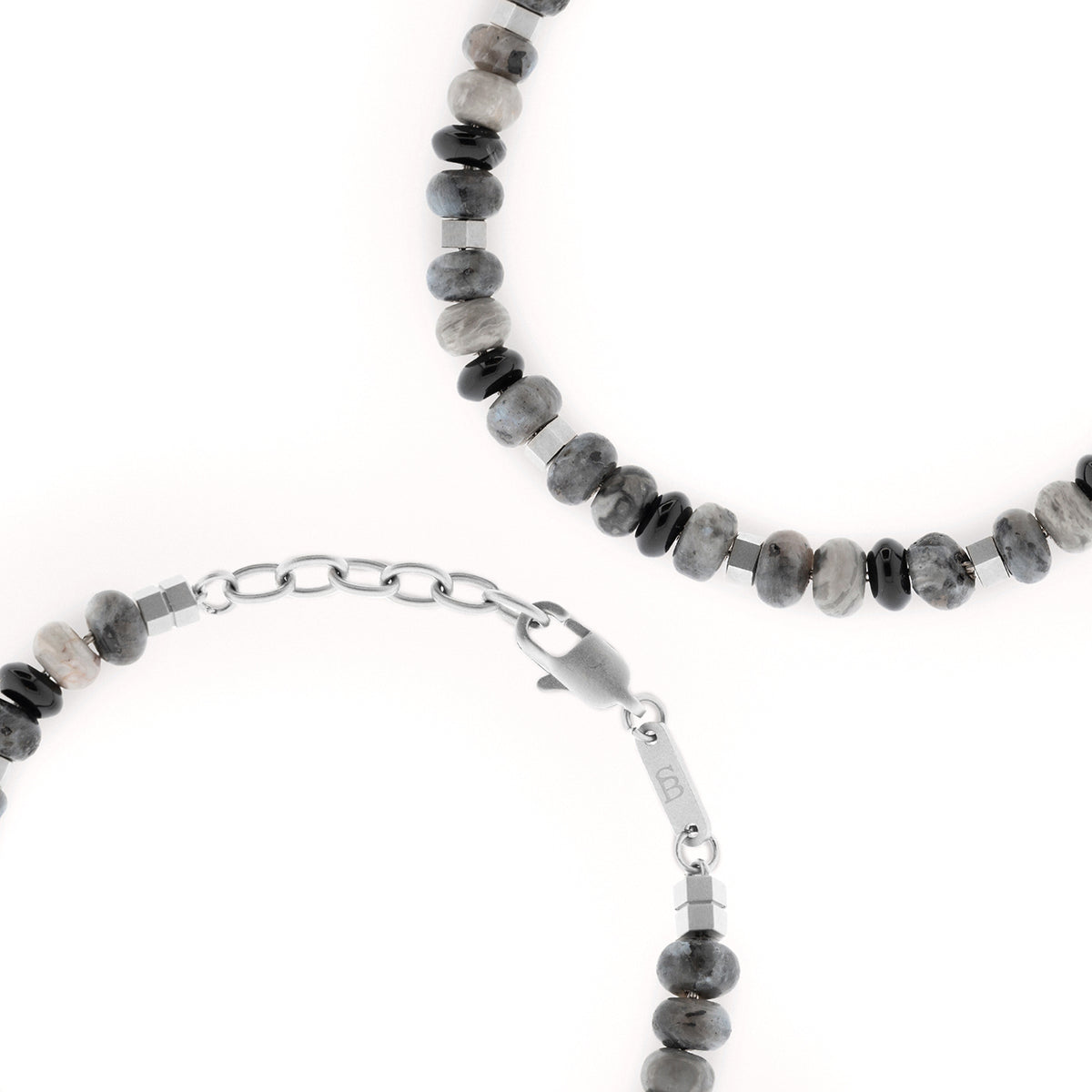 Steel & Barnett Graphite Bead Bracelet