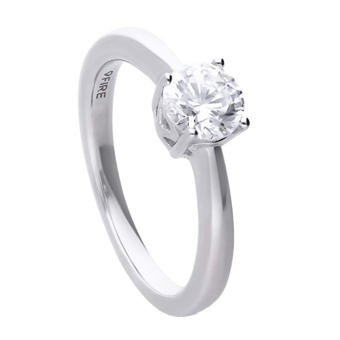 Diamonfire Sterling Silver 1ct Cubic Zirconia Ring