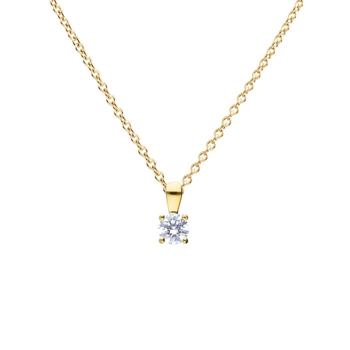 Diamonfire Gold Plated 0.50ct Cubic Zirconia Pendant