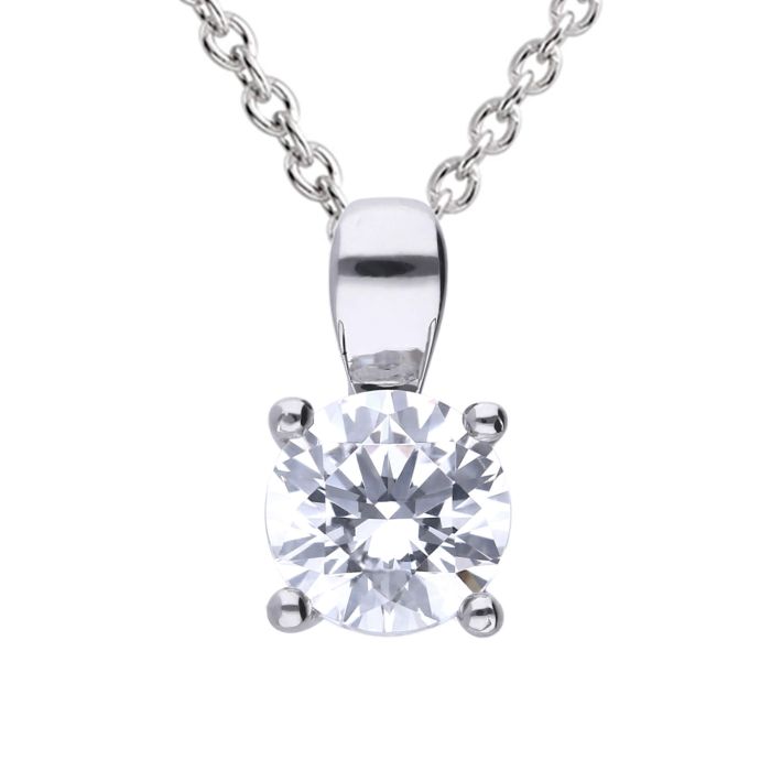 Diamonfire Silver 0.75ct Cubic Zirconia Pendant