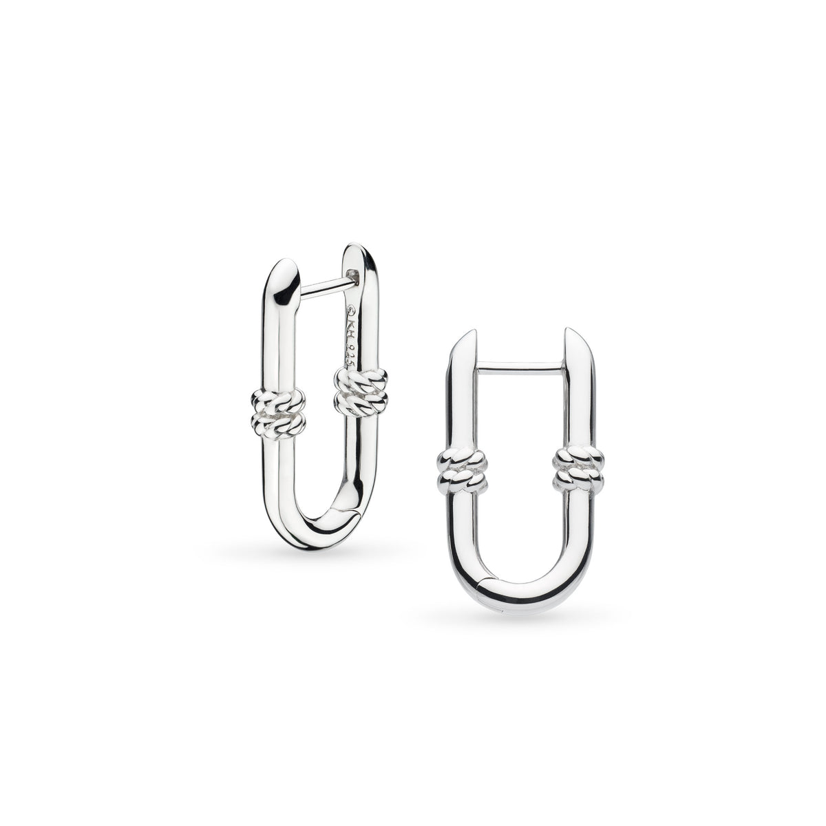 Kit Heath Marina Rope Bar Link Hoop Earrings