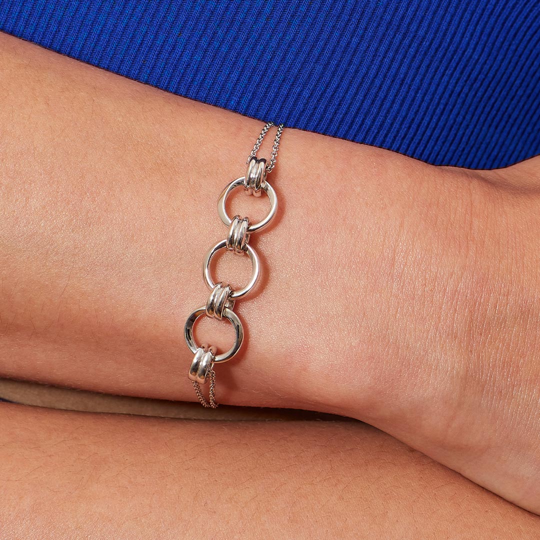 Kit Heath Bevel Unity Twin Chain Bracelet