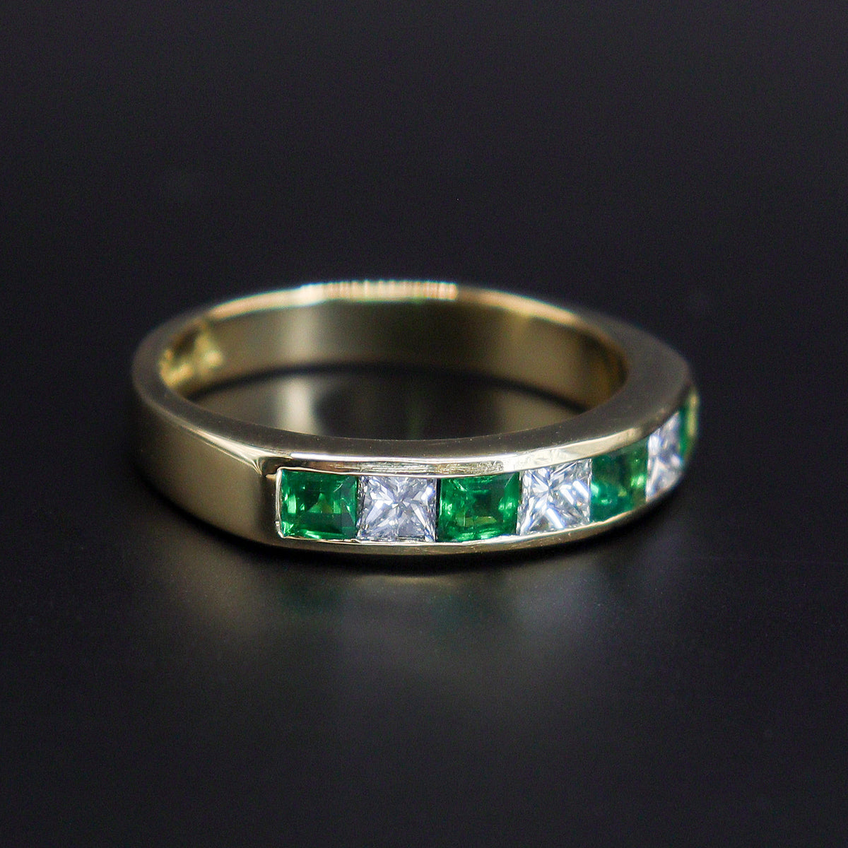 Pre-Owned Emerald & Diamond Ring