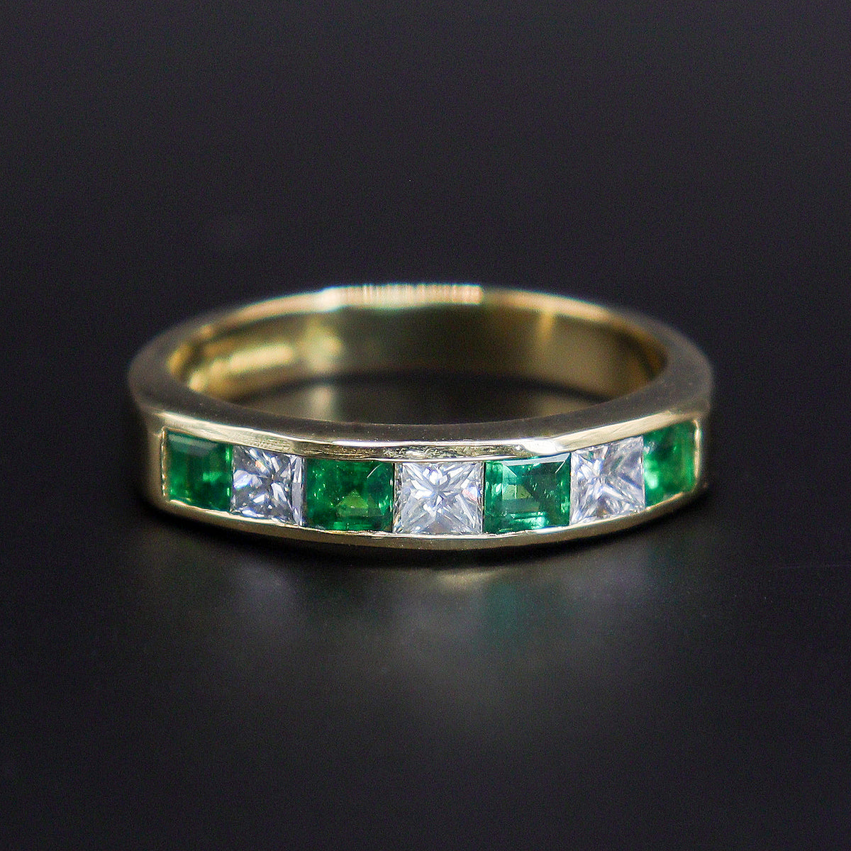 Pre-Owned Emerald & Diamond Ring