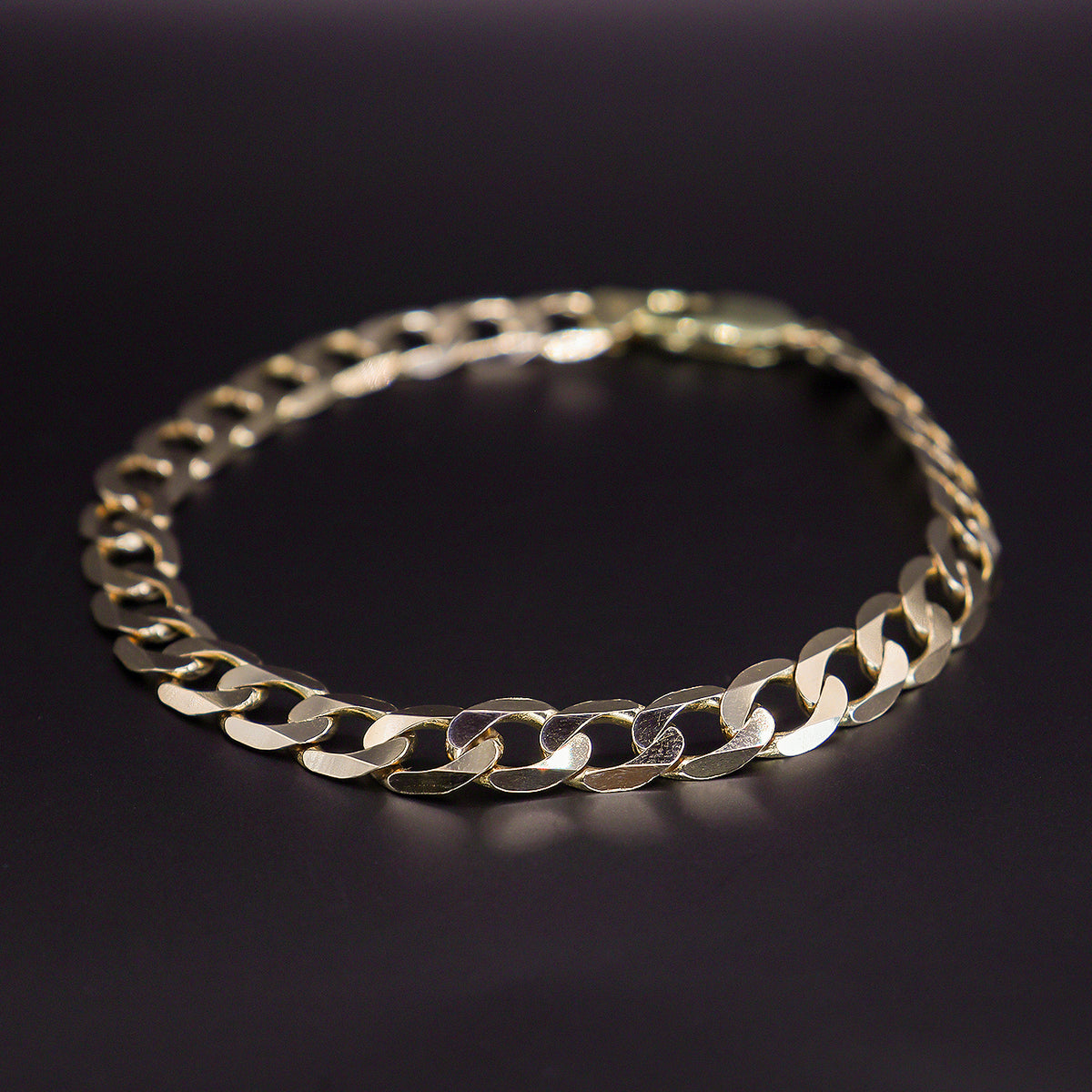 Pre-Owned 9ct Yellow Gold Curb Bracelet